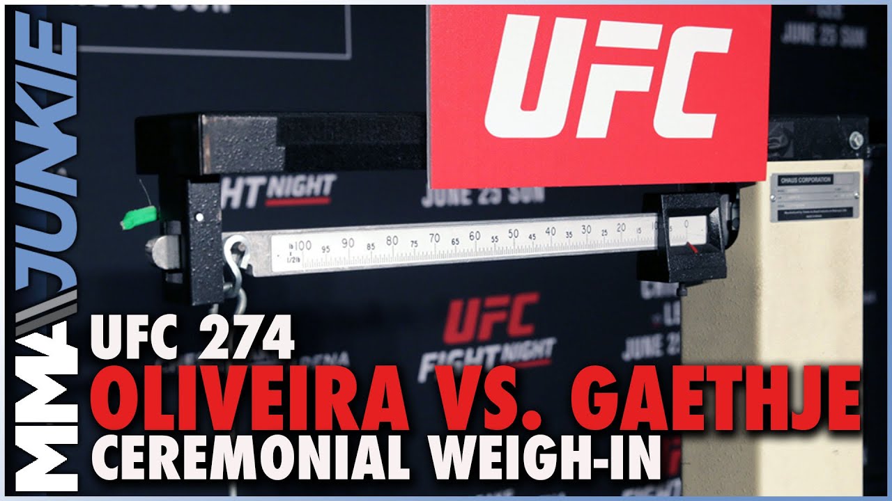 Watch UFC 274 ceremonial weigh-ins live video stream