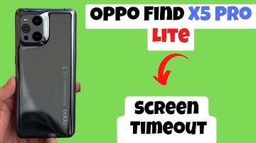 Oppo Find X5 Pro, Lite Screen Timeout || Screen timeout Settings || How To Change Sleep Time