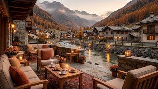 Relaxing Jazz by the Mountain River | Calm Water Sounds and Birds Singing