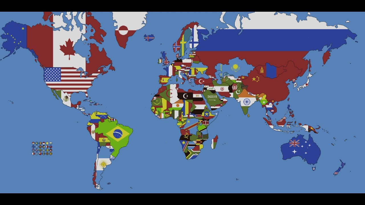 Planet Earth with Nation Flags and Fun Facts for each country of the world  Minecraft Map