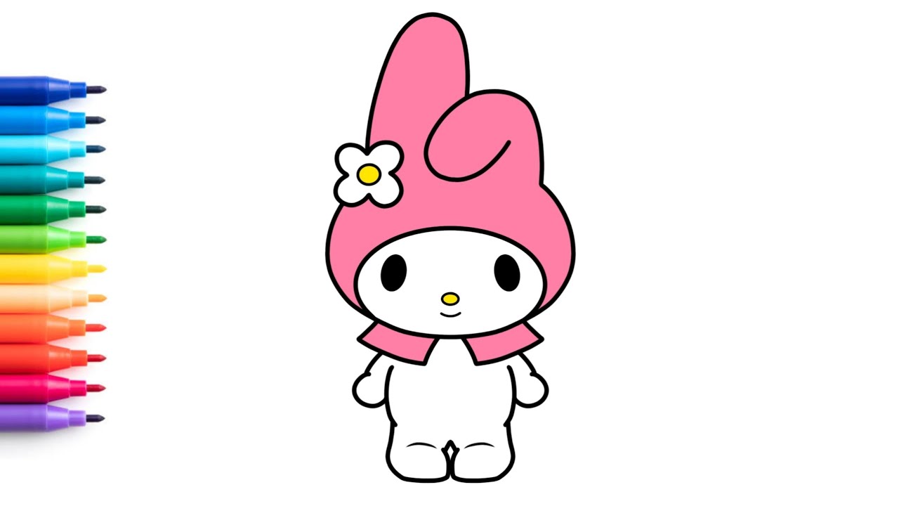 Cómo dibujar a My Melody fácil