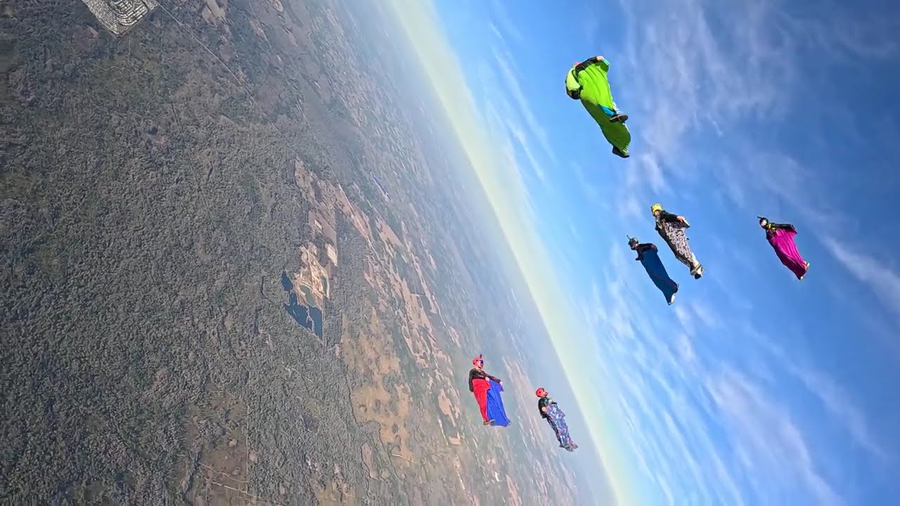 8way wingsuit with Nick and friends in Zhills