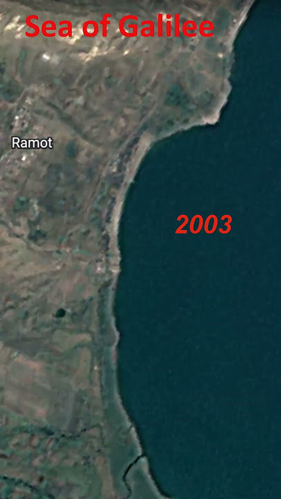 Changing Water Level in Sea of  Galilee (Lake Tiberias)||#galilee ||#isreal ||#jordan ||#shorts