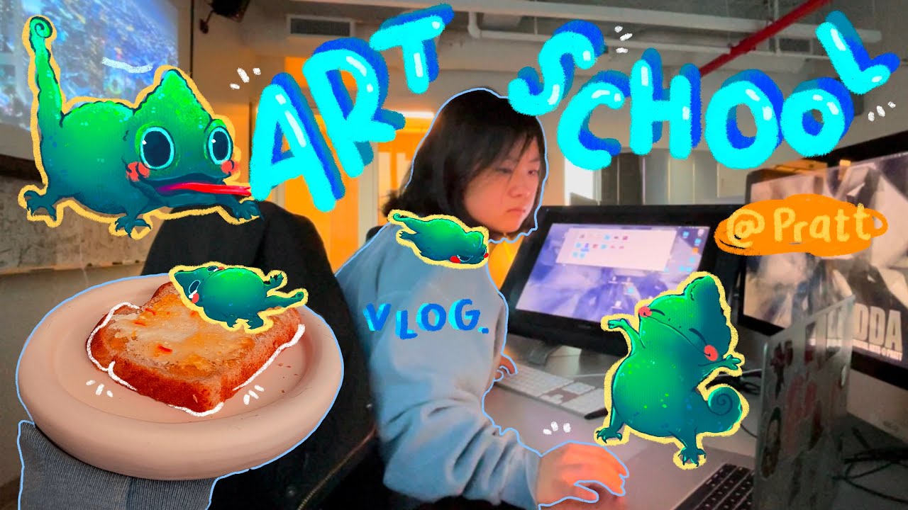 art school vlog *animation college student* YouTube