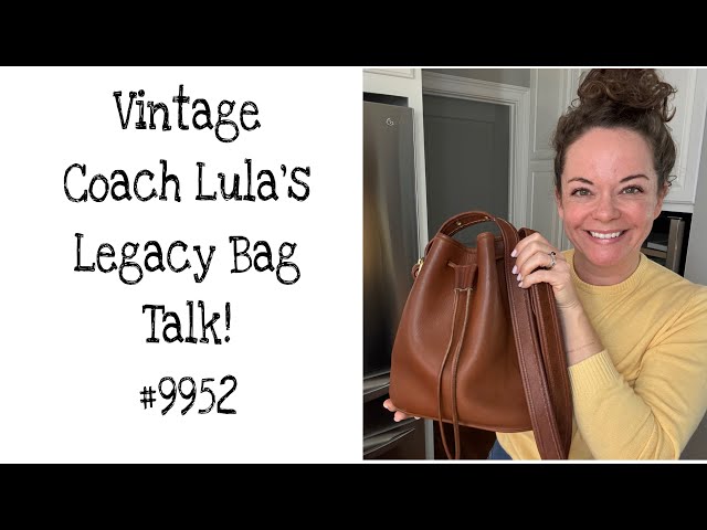 バッグ Vintage Coach Lula's Legacy Mahogany USA Mahogany Vintage Coach Lula's Legacy Drawstring Bag 9952 - Etsy