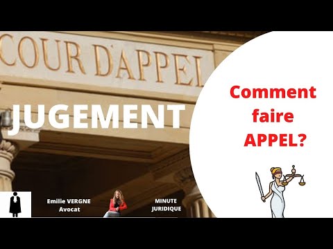 Vidéo: Comment Rédiger Un Appel écrit Au Tribunal