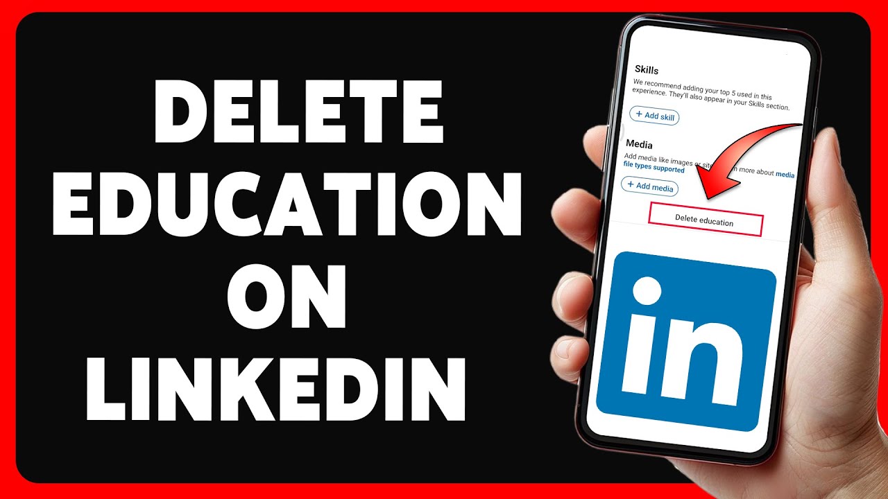 How To Delete Education On LinkedIn 2024 | Guide To Update LinkedIn ...