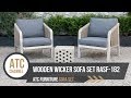 Unique wooden wicker outdoor furniture sets rasf182  atc furniture