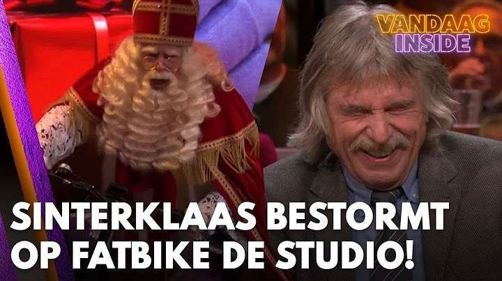 Sinterklaas rijdt dwars door muur de Vandaag Inside-studio in: ‘Kijk uit, aan de kant!!'