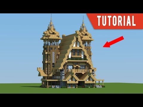 minecraft-tutorial:-how-to-build-a-mansion---medieval-house/blacksmiths/stables-tutorial-(2018)