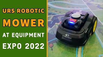 URS Robotic Mower at Equipment Expo 2022 | Electric Lawn Service
