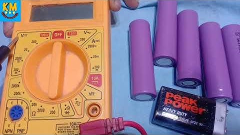 Lithium Battery Kitna Charge hai Multimeter Se kaise check kare