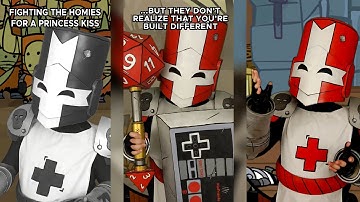 Castle Crashers "Best Of Red" Red Knight Shorts