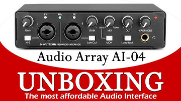 Audio Array AI-04 Audio Interface: Unboxing and Setup