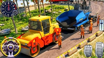 New City Road Construction Simulator 3D - Realistic JCB Game 2026 - Truck Game Android Gameplay