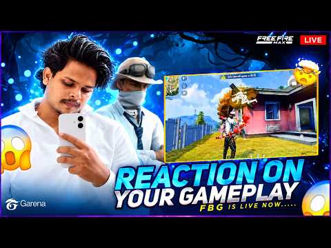 FBG || GIVEAWAY ||  !! FREE FIRE GAME PLAY REACTION !!🔥    || 1vs2 || 1vs4 ||  TELUGU || FBG ON LIVE
