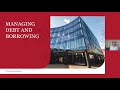 Finance webinar: managing debit and borrowing