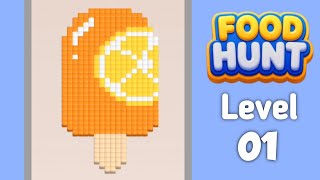 Food Hunt: Pixel Puzzle Level 1 Gameplay & Solution