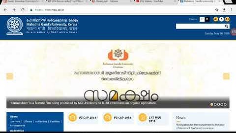 How to do MG university online fee payment. (For exams, certificates etc...)