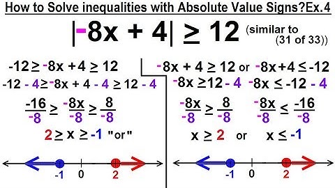 Algebra - Ch. 3: Formula, Inequalities, Absolute Value (33 of 33) Inequal. w/ Abs. Values Ex 4