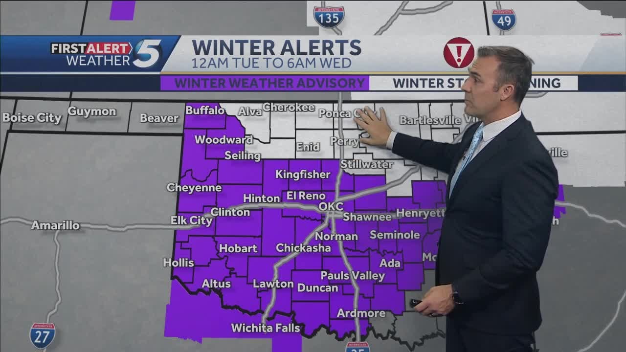 Winter weather advisory expanded to include most of Oklahoma, including ...