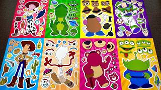 TOY STORY 6 Sticker Book! 🤠 New Woody & Buzz Funny Faces Makeover!