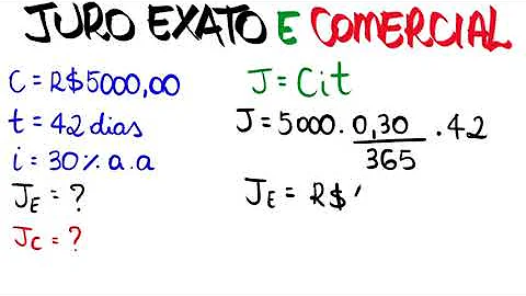 Como calcular o juro exato?