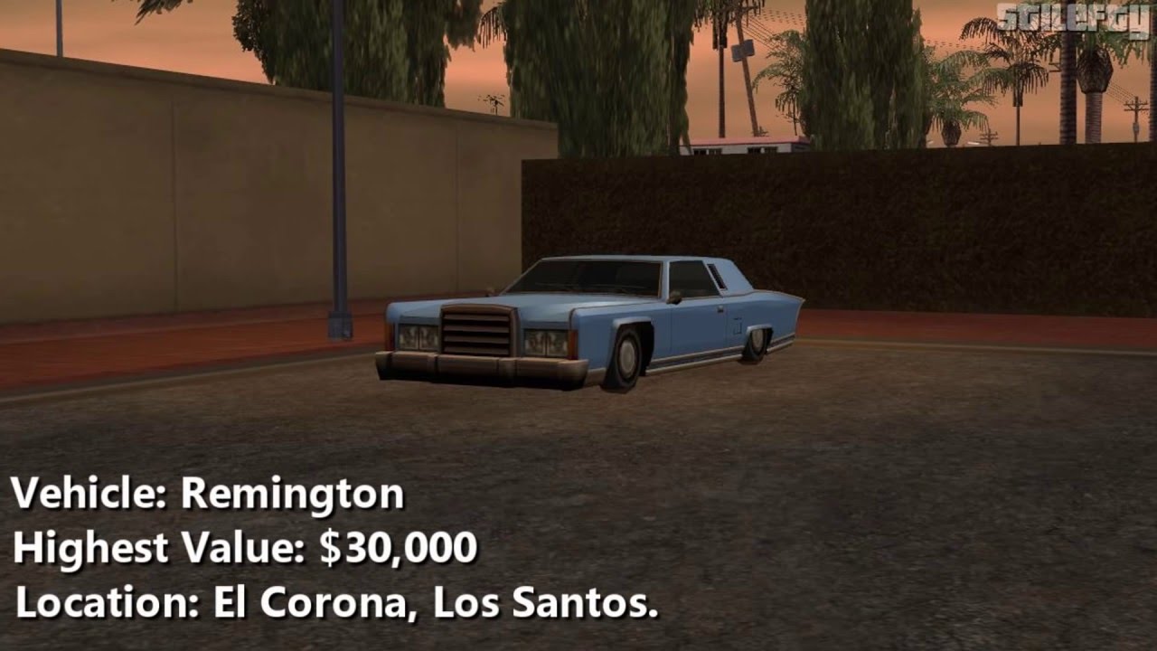 GTA San Andreas - Import/Export Vehicle #7 - Remington