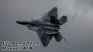 Full F22 Demo Team performance at Maxwell AFB