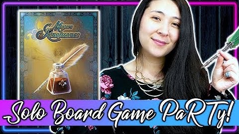 Masters of the Renaissance | Solo Board Game PaRTy!!! (Playthrough and Review/ Tutorial, yup!) 🖋️