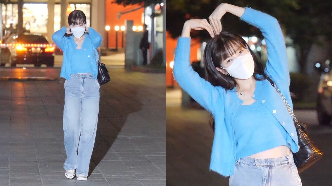 에이프릴 윤채경 직캠 (APRIL CHAEKYUNG) @ 211005 배성재의 텐 출근길