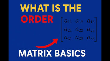 What is the Order of a Matrix? | How to Represent Matrix Elements with Examples