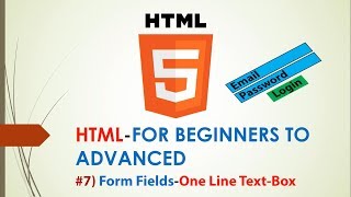 Html for Beginners 07 Form Fields(One Line Text Box)