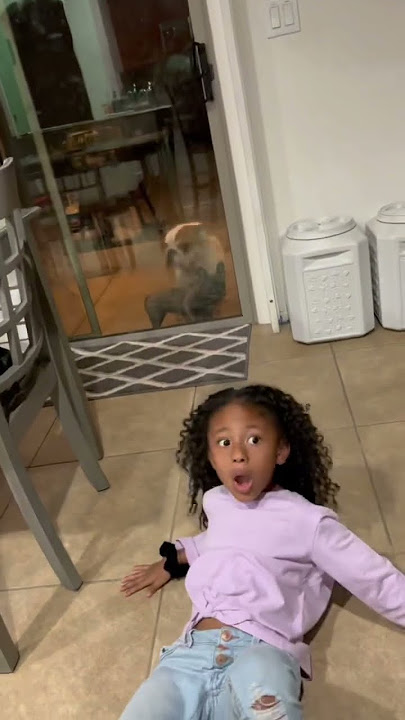 HER REACTION AFTER SHE FELL! 😭