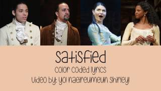 1-11. Satisfied (Hamilton) - Color Coded Lyrics chords