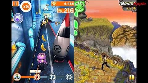 MINION RUSH vs TEMPLE RUN 2 BRUCE LEE - Free game for iPhone iPad (iOS, Android)