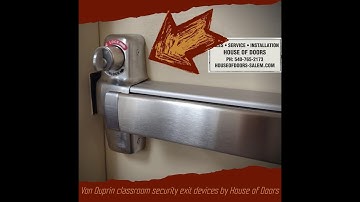 Von Duprin 99 with -2 classroom security option