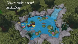 How to make a Pond in Bloxburg | speed build