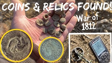 Metal Detecting War of 1812 Coins & Relics!RARE Buttons Found Colonial Farm Hunt Dig Nokta Legend