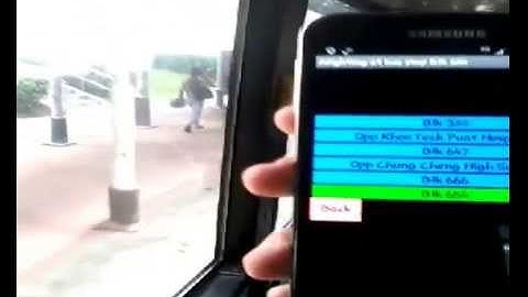 Development of a bus stop announcement system on the mobile device for the visually handicapped