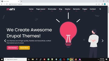 Mahi Drupal Theme - Add Content in Header Top