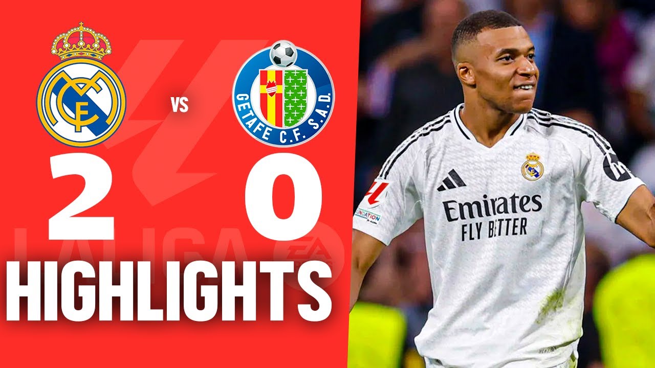 REAL MADRID vs GETAFE (2-0) | RESUMEN y GOLES DEL PARTIDO | La liga ...
