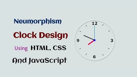 Neumorphism Clock 🕒 Using Html, CSS and JavaScript | Clock Tutorial | CodewithNizami | #neumorphism