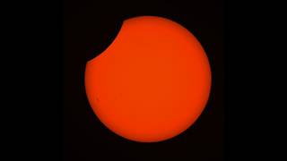 Time Lapse of the (about) 4 percent Partial Solar Eclipse of August 12, 2026 from Washington DC