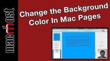 How To Change the Background Color In Mac Pages (MacMost #1903)