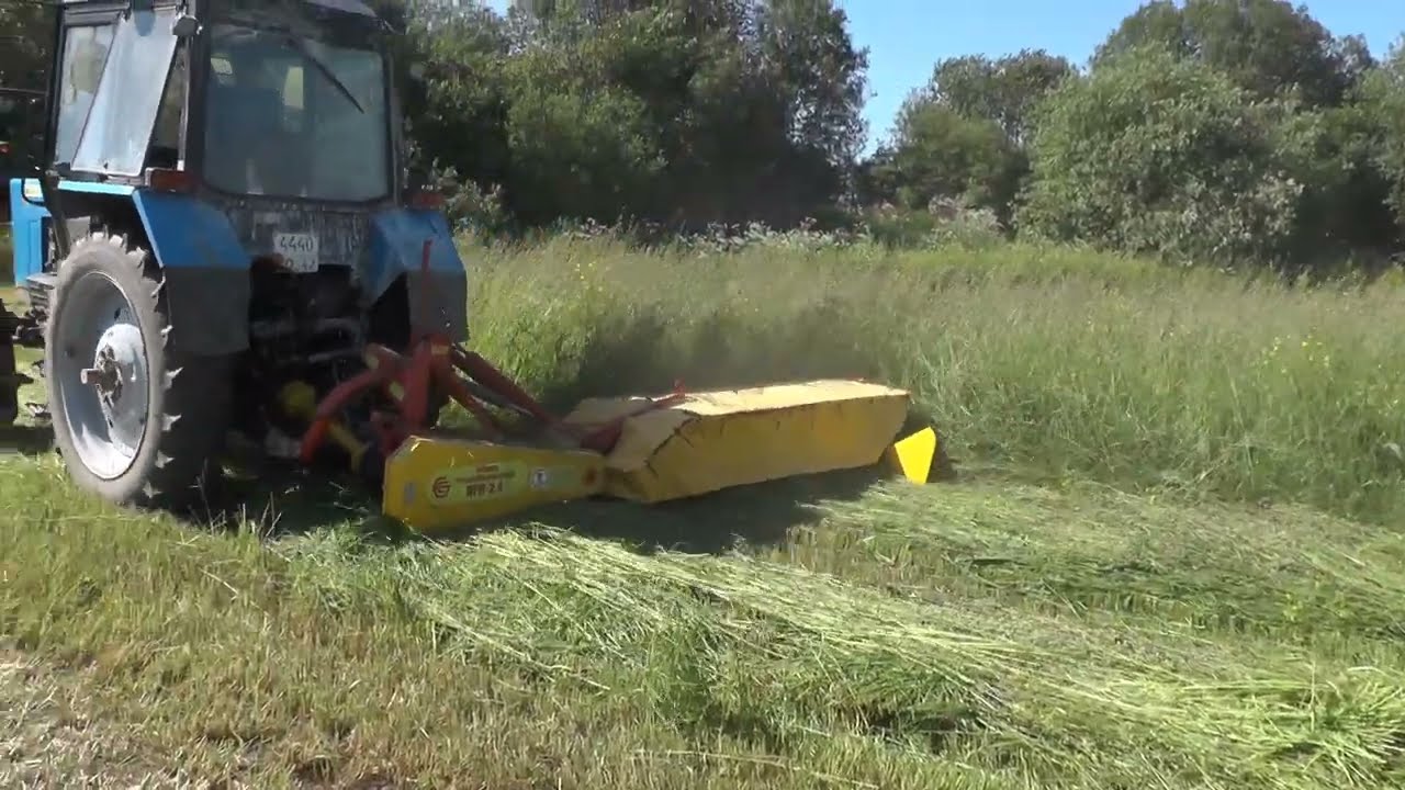 Косилка ротационная навесная КРН - 2,4.  Результаты испытаний.
