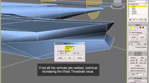 3DStudio MAX - Edit Poly / Vertex Modifier (3DS Max Video Tutorials)