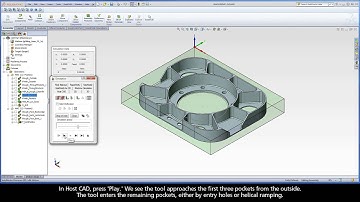 iMachining 2D Example: iMachining of a Bracket (Pocket machining)