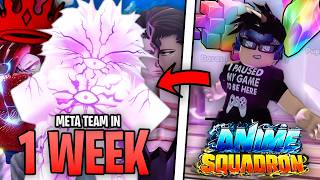 I Spent 1 *WEEK* Obtaining A META TEAM In ROBLOX Anime Squadron!