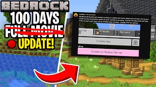 what happened to 100 days in minecraft bedrock? [update]